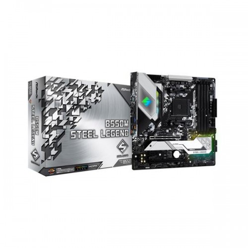 ASRock B550M STEEL LEGEND AM4 AMD B550 SATA 6Gb/s Micro ATX AMD Motherboard